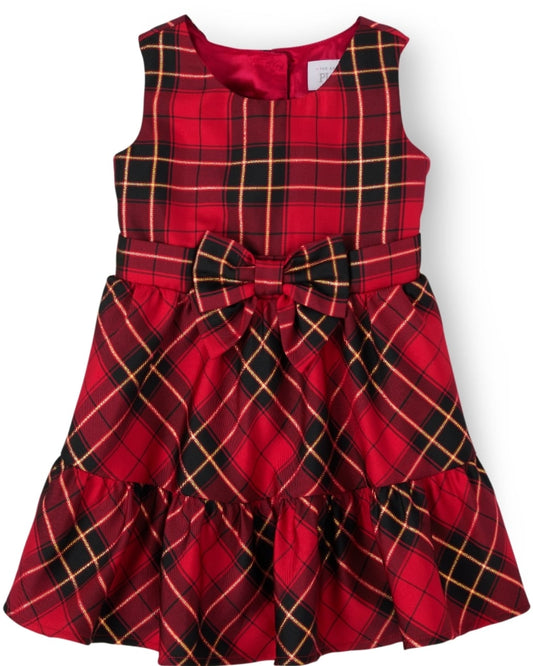 VESTIDO NIÑA CUADRICULADO
