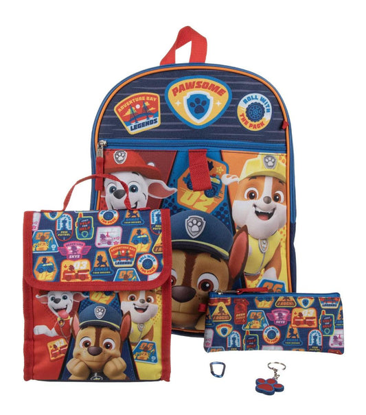 Set 5 Piezas Mochila Paw Patrol