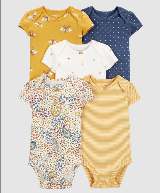 Set 5 Mamelucos Bebe Niña