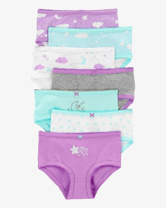7 Pack Panties Estrellas Niña