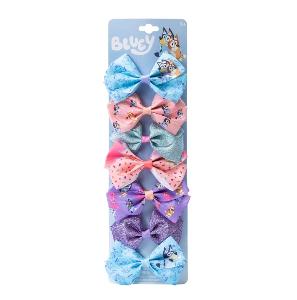 7 Pack Ganchos Bluey Niña