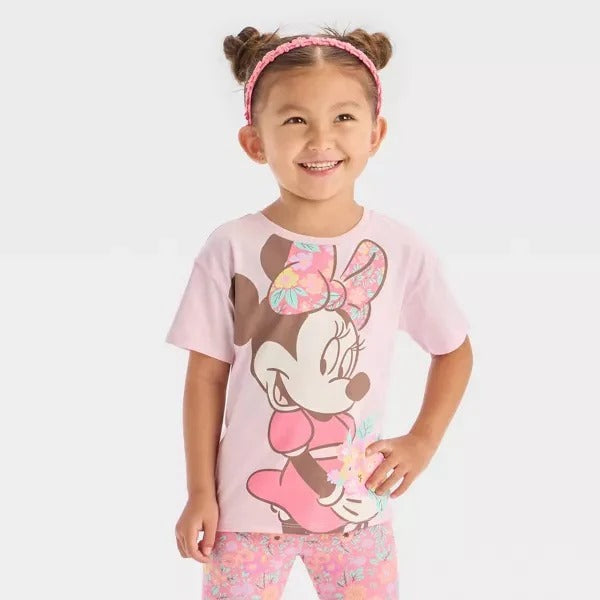 Camisa Rosa Minnie Mouse Niña