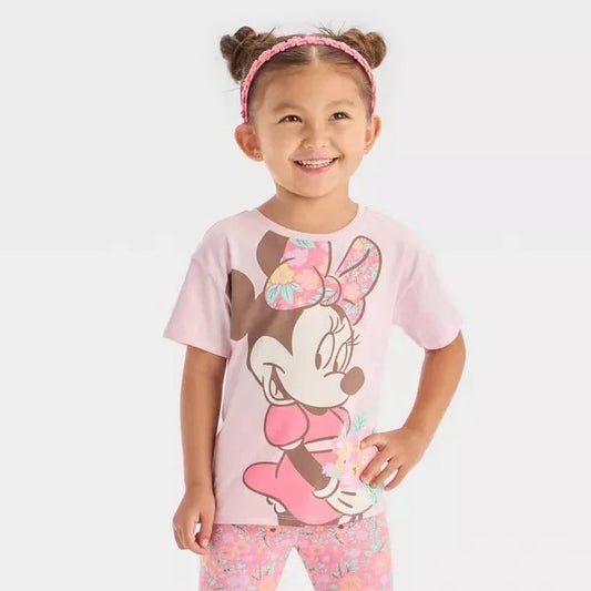 Camisa Rosa Minnie Mouse Niña