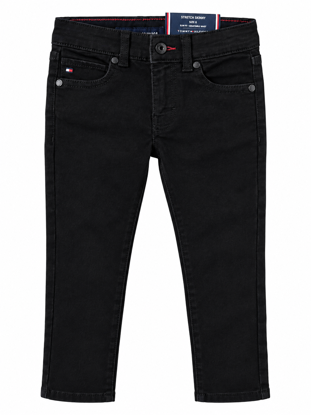 Jean Stretch Skinny Negro Niño Tommy Hilfiger