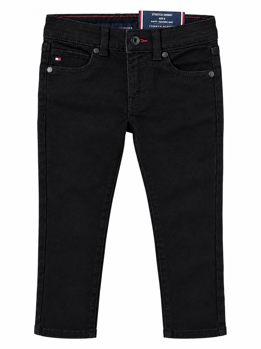 Jean Stretch Skinny Negro Niño Tommy Hilfiger