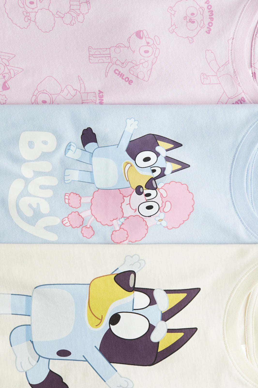 Set 3 Camisas Bluey Niña