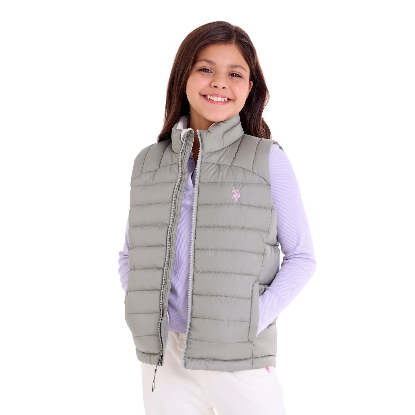 Chaqueta Impermeable Verde Olivo Niña