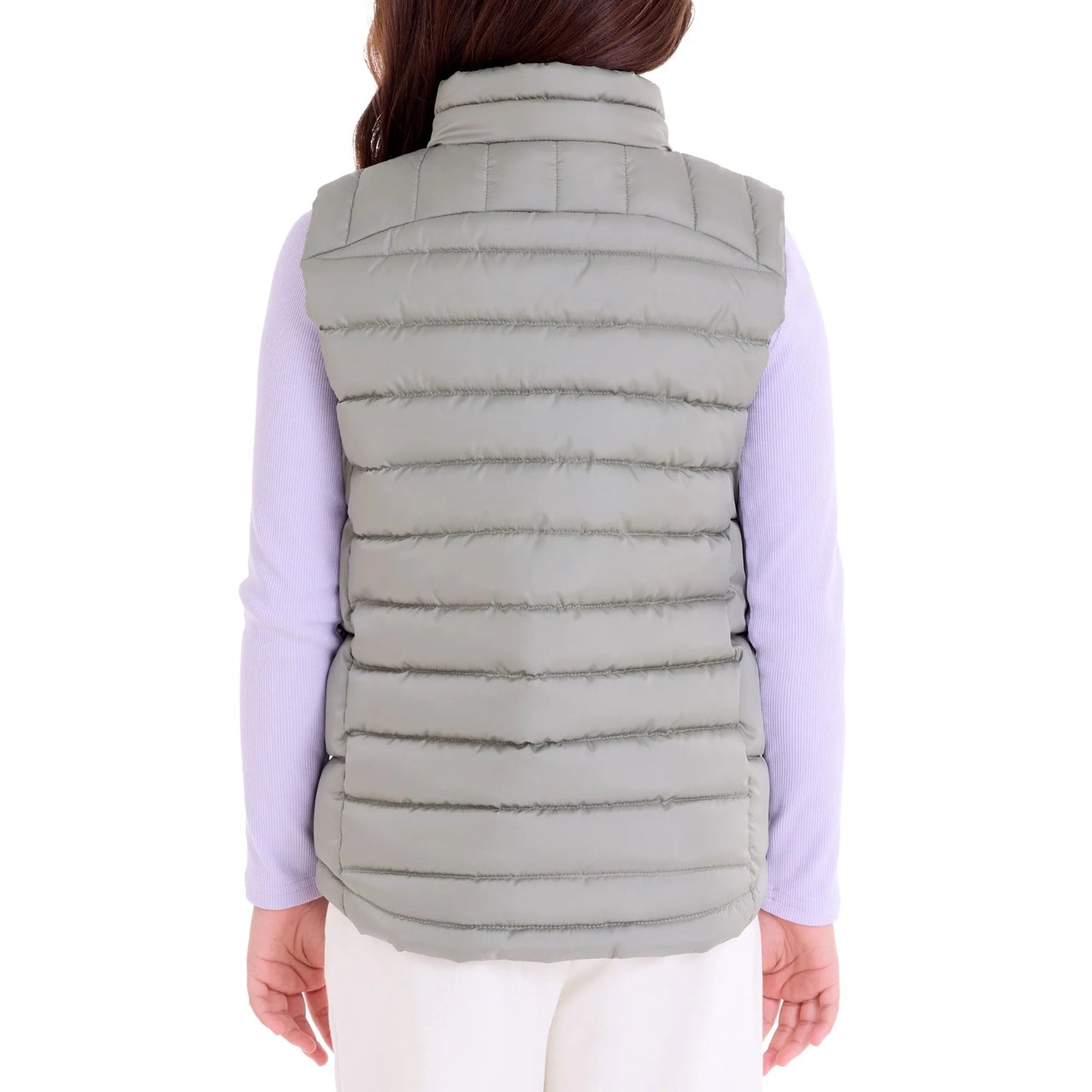 Chaqueta Impermeable Verde Olivo Niña