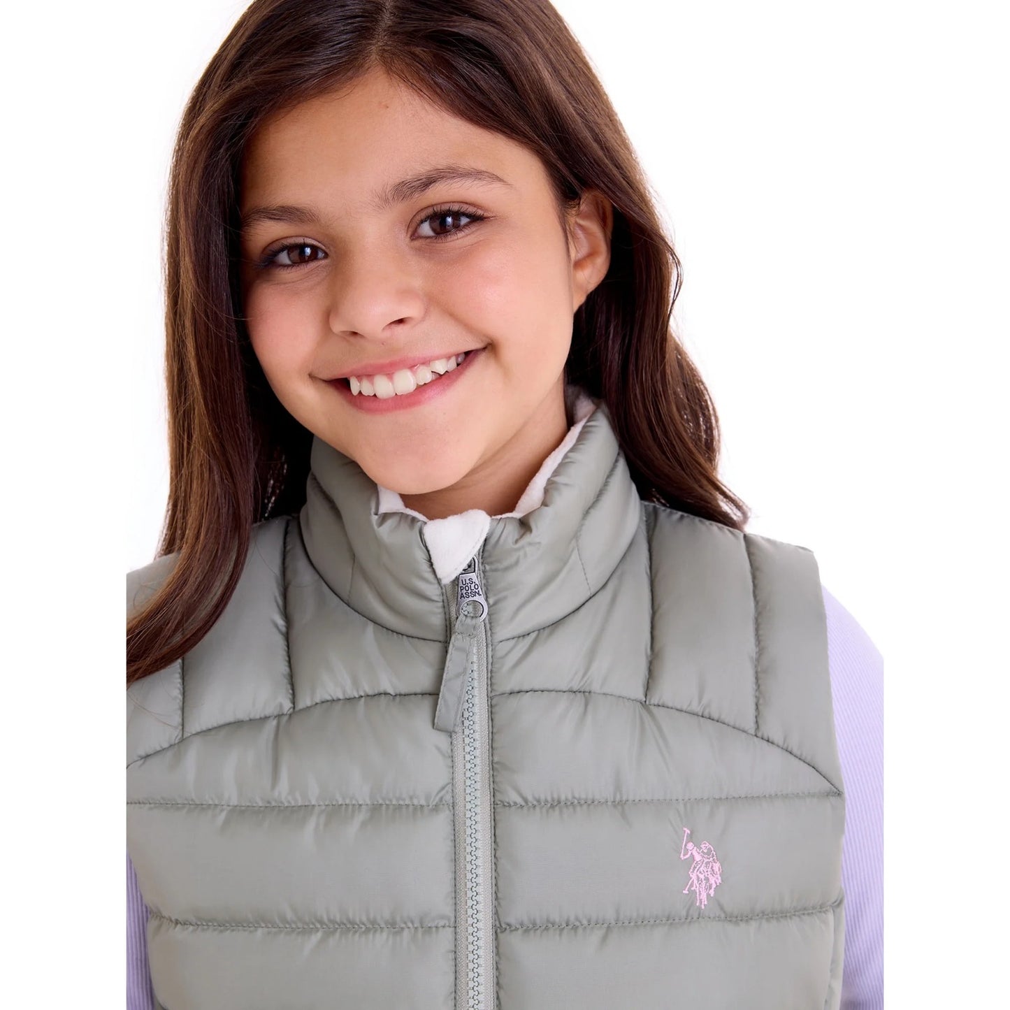 Chaqueta Impermeable Verde Olivo Niña