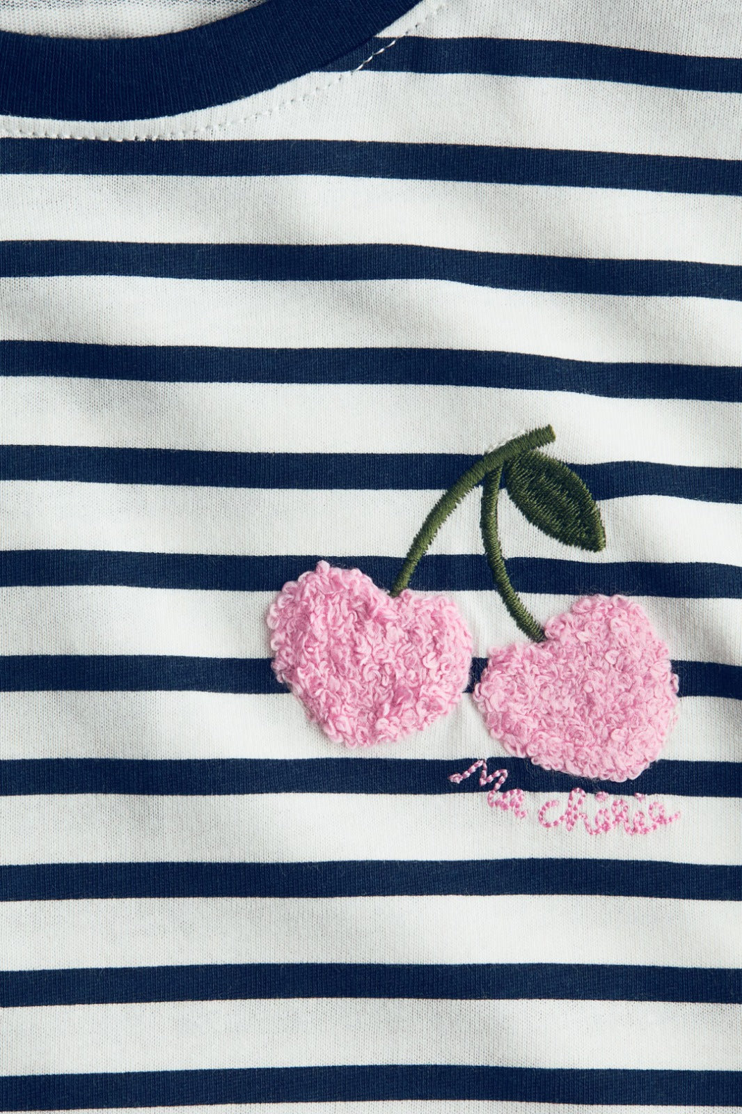 Camisa Rayada de Cereza Niña