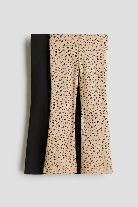 Set 2 Leggings Leopardo Niña