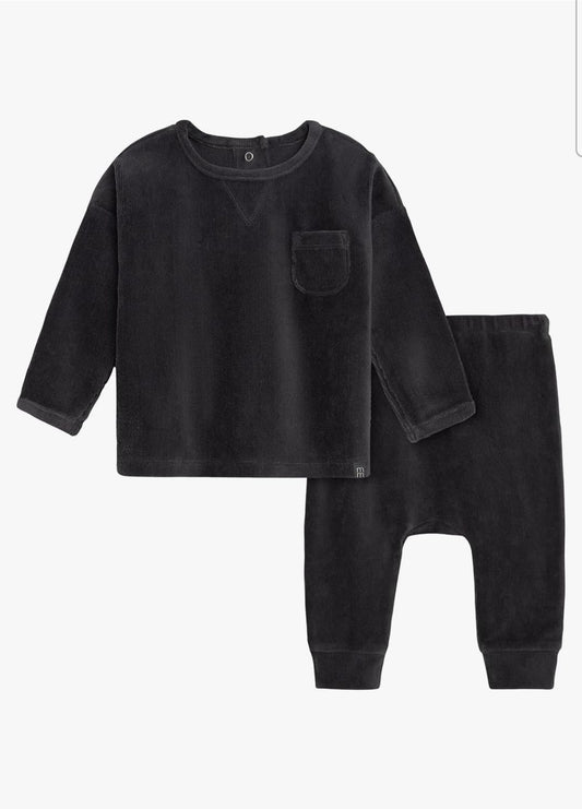 Set 2 Piezas Gris Bebe Niño