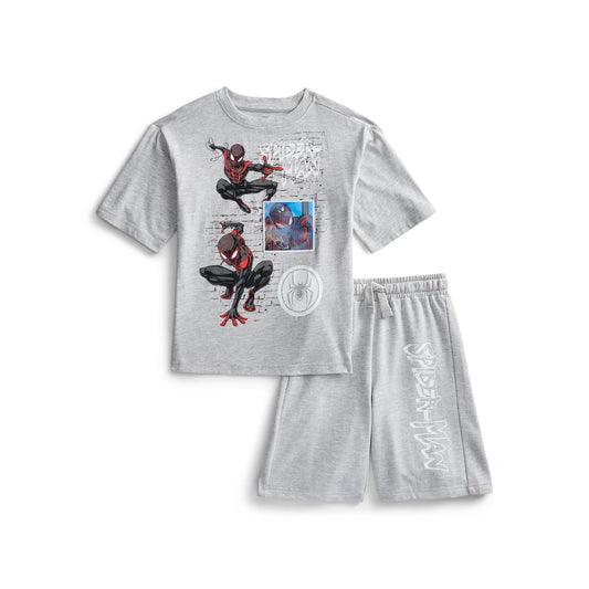 Set 2 Piezas Gris Spiderman Niño