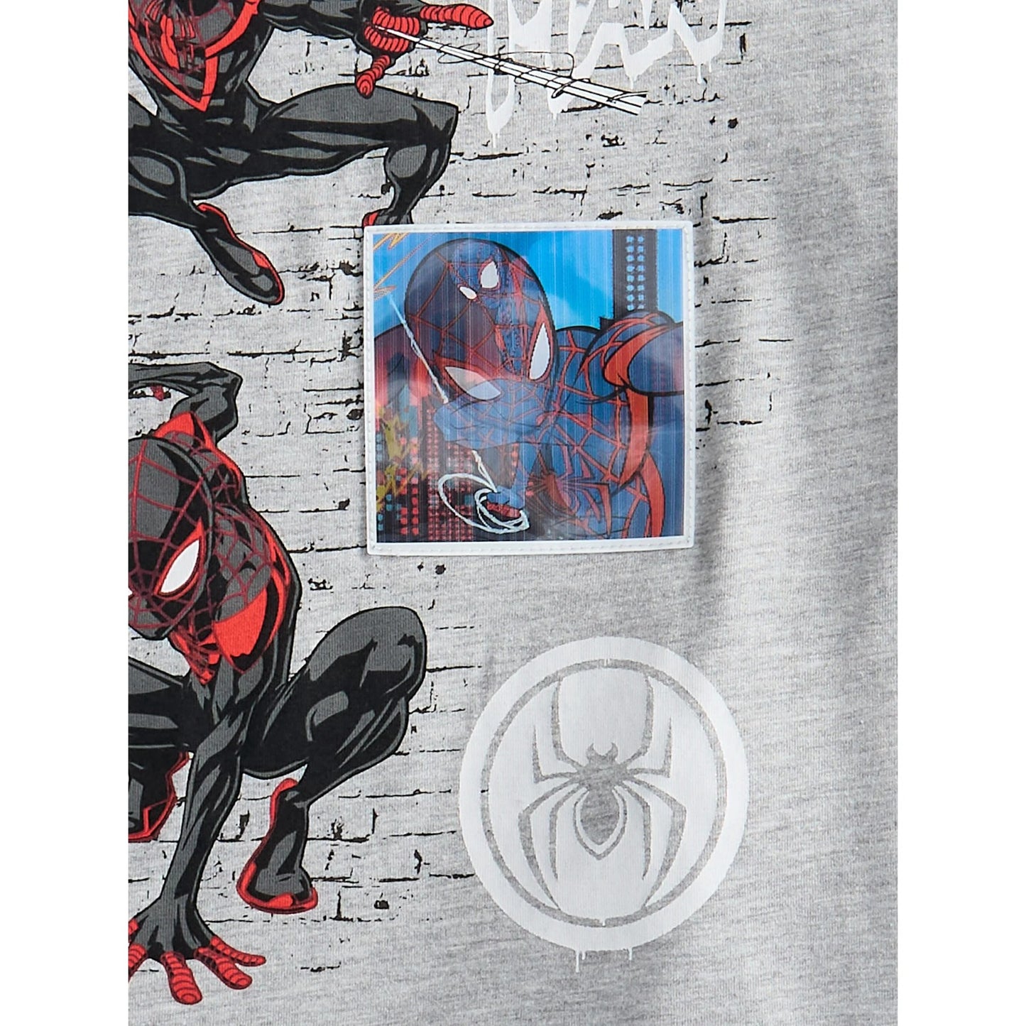 Set 2 Piezas Gris Spiderman Niño