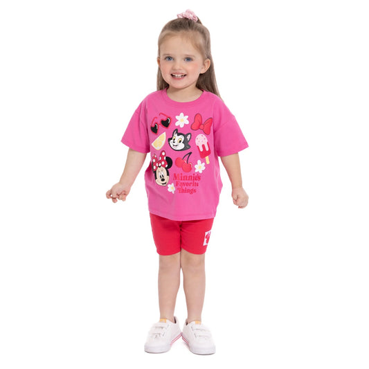 Set 2 Piezas Rosa Minnie Mouse Niña