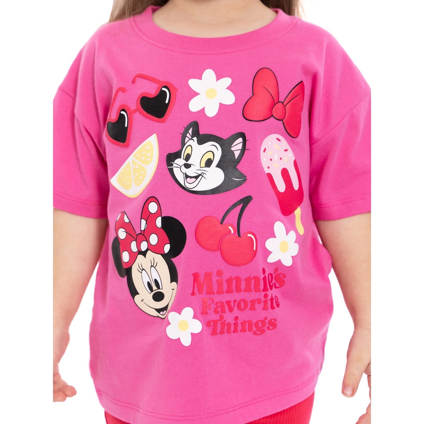 Set 2 Piezas Rosa Minnie Mouse Niña