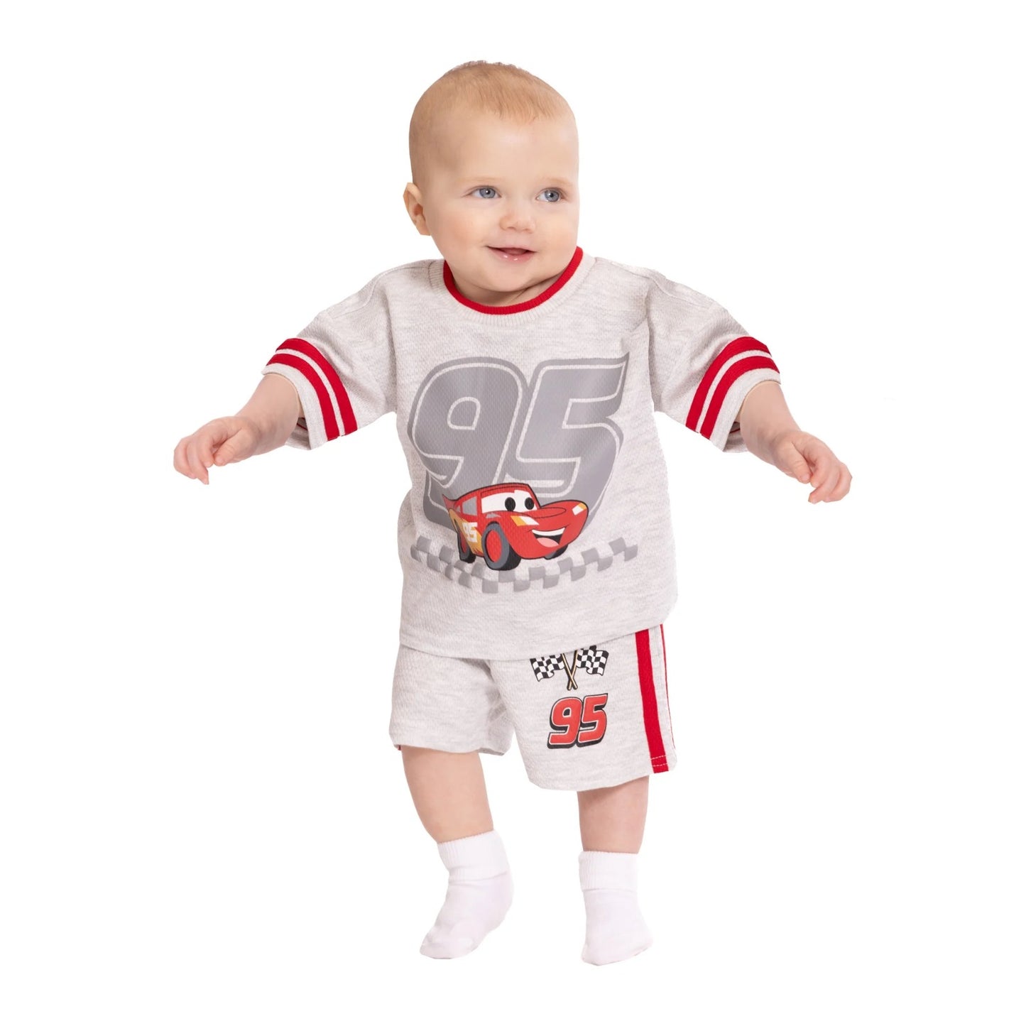 Set 2 Piezas Gris Rayo McQueen Bebe Niño