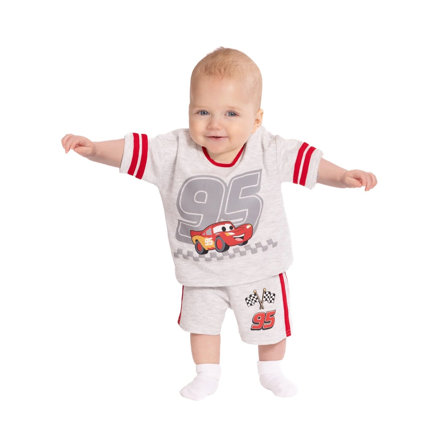 Set 2 Piezas Gris Rayo McQueen Bebe Niño
