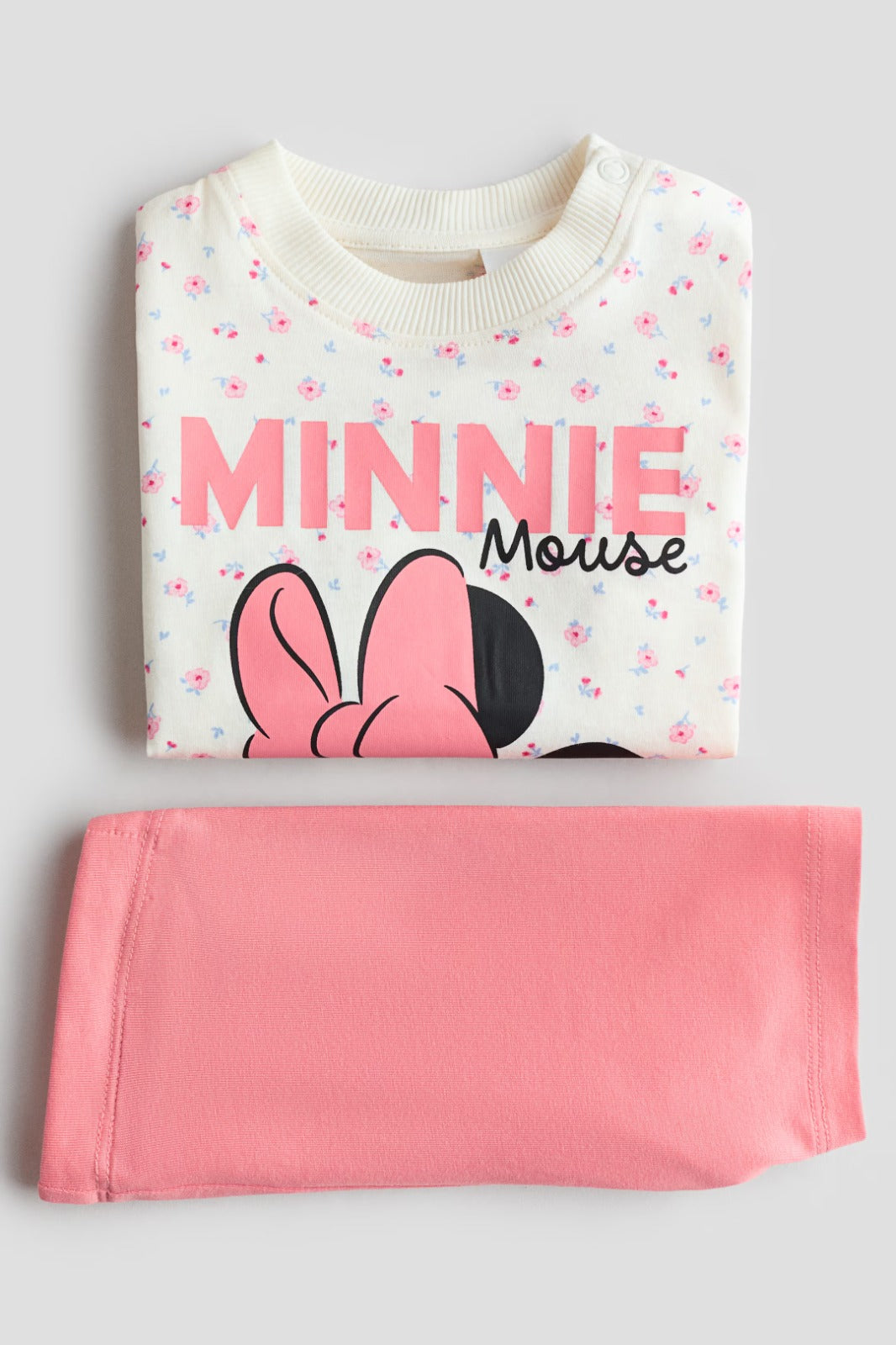 Set 2 Piezas Minnie Mouse Floreado Niña