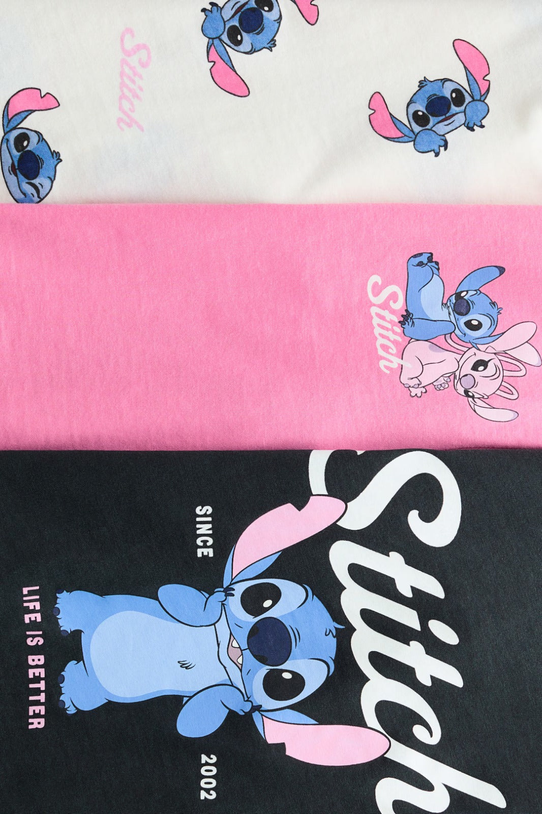 Set 3 Camisas Stitch Niña