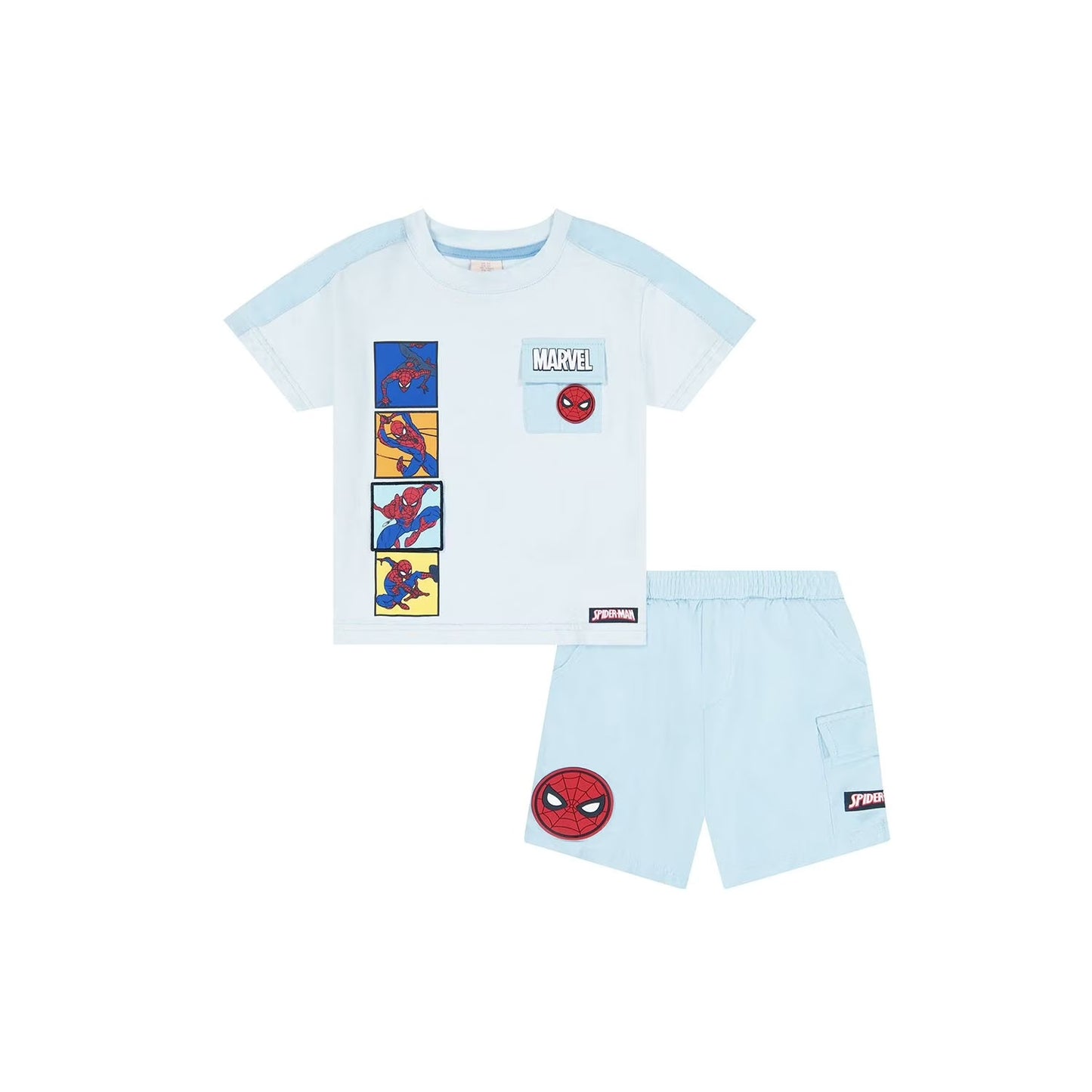 Set 2 Piezas Spiderman Azul