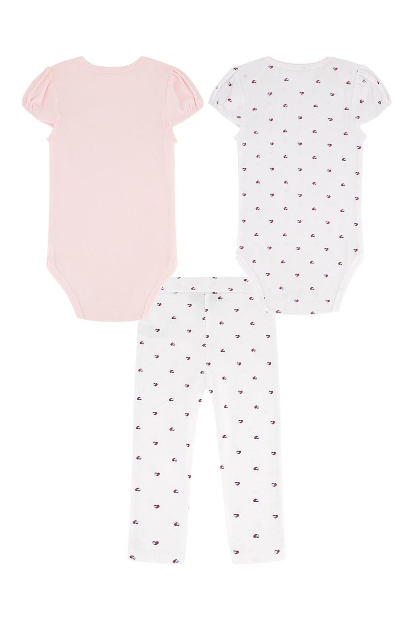 Set 3 Piezas Bebe Niña Corazones Tommy Hilfiger