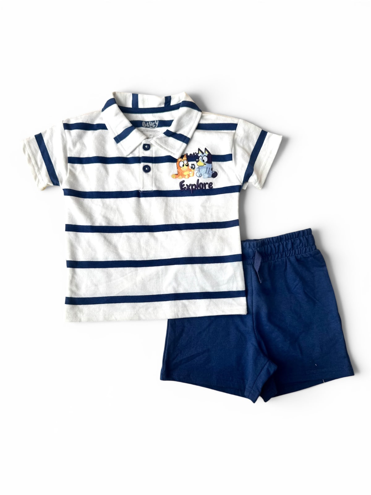 Set 2 Piezas Bluey Niño Rayado