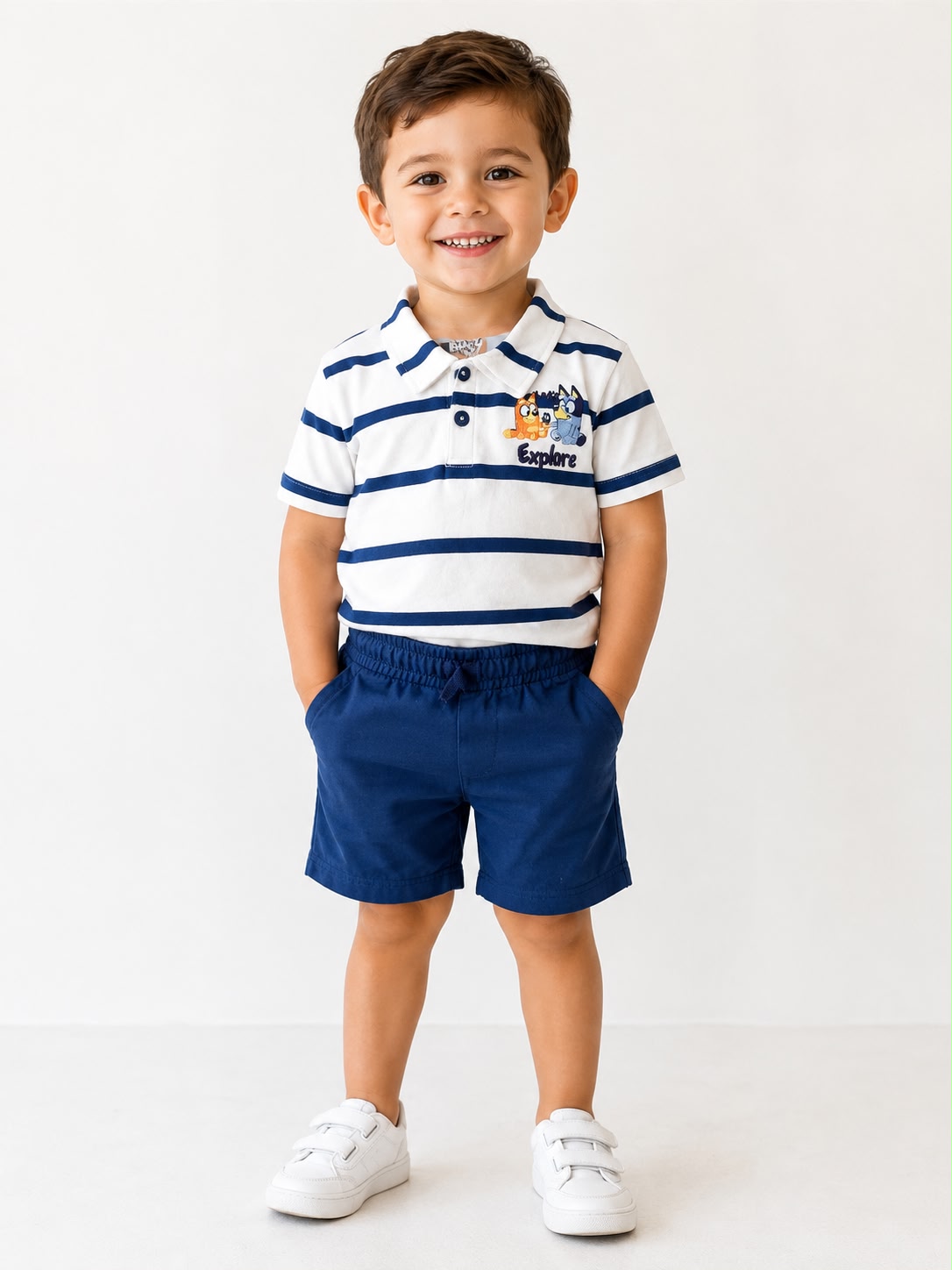 Set 2 Piezas Bluey Niño Rayado