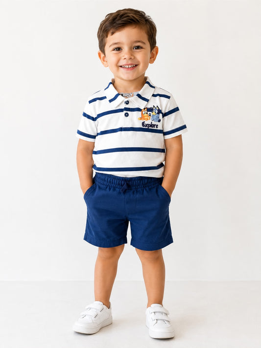 Set 2 Piezas Bluey Niño Rayado