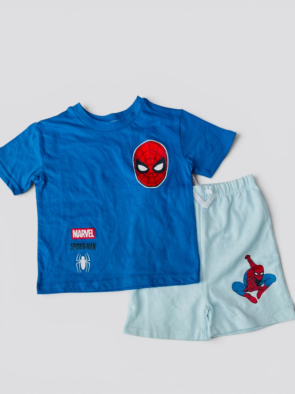 Set 2 Piezas Azul Spiderman Niño Marvel