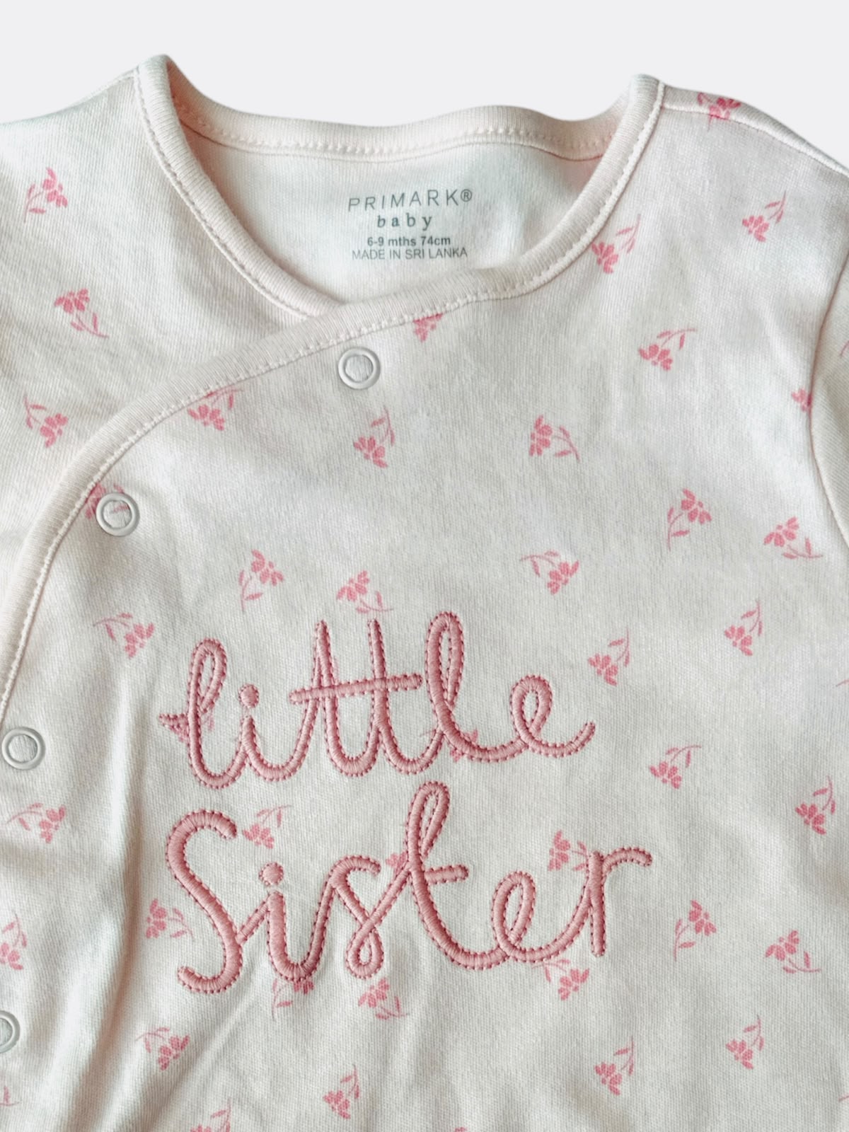 Pijama Completa Rosa Floreado Bebe Niña Primark