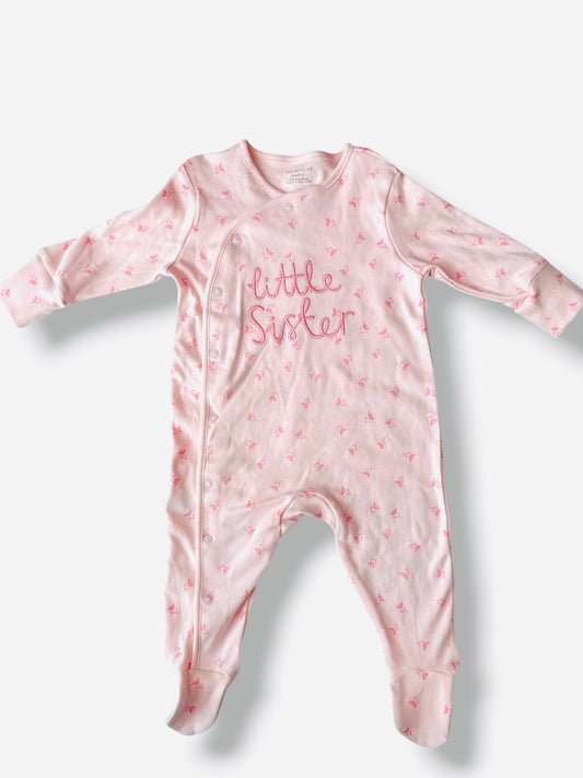 Pijama Completa Rosa Floreado Bebe Niña Primark