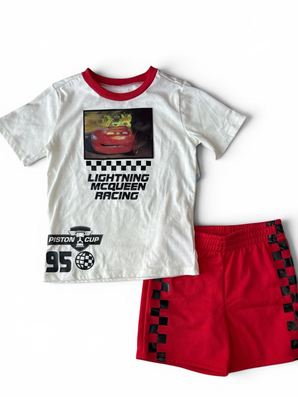 Set 2 Piezas Cars Blanco Disney Pixar