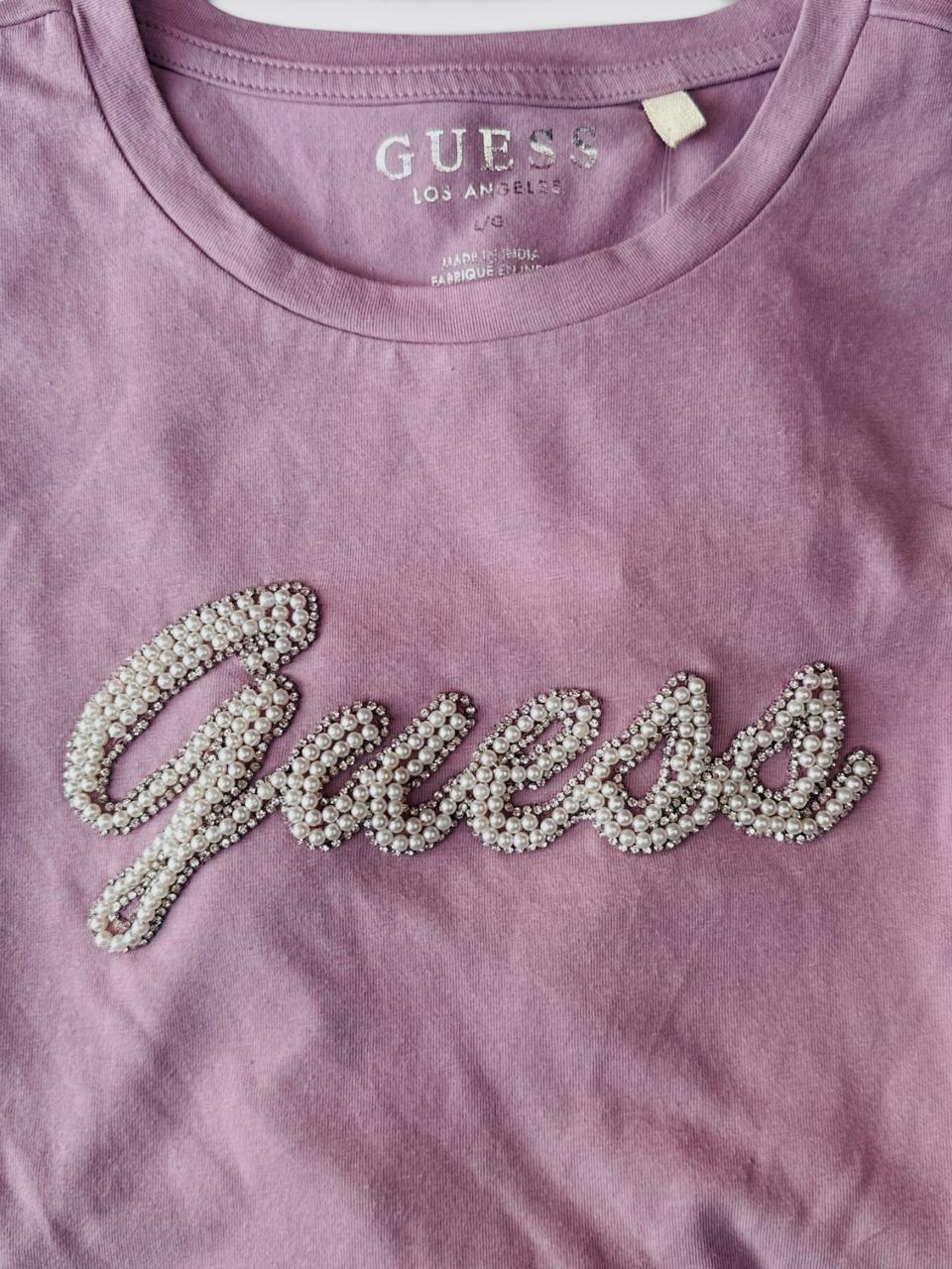 Camisa Dama con Brillantes Guess
