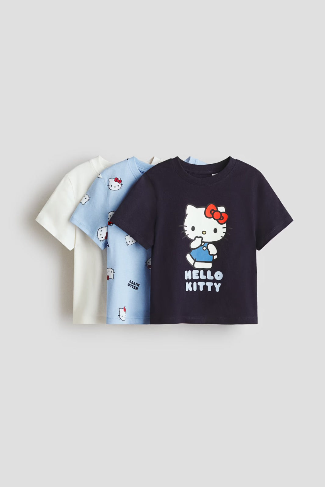 Set 3 Camisas Hello Kitty Azul H&M