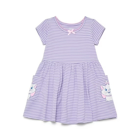 Vestido Morado Gatita Marie Niña Disney