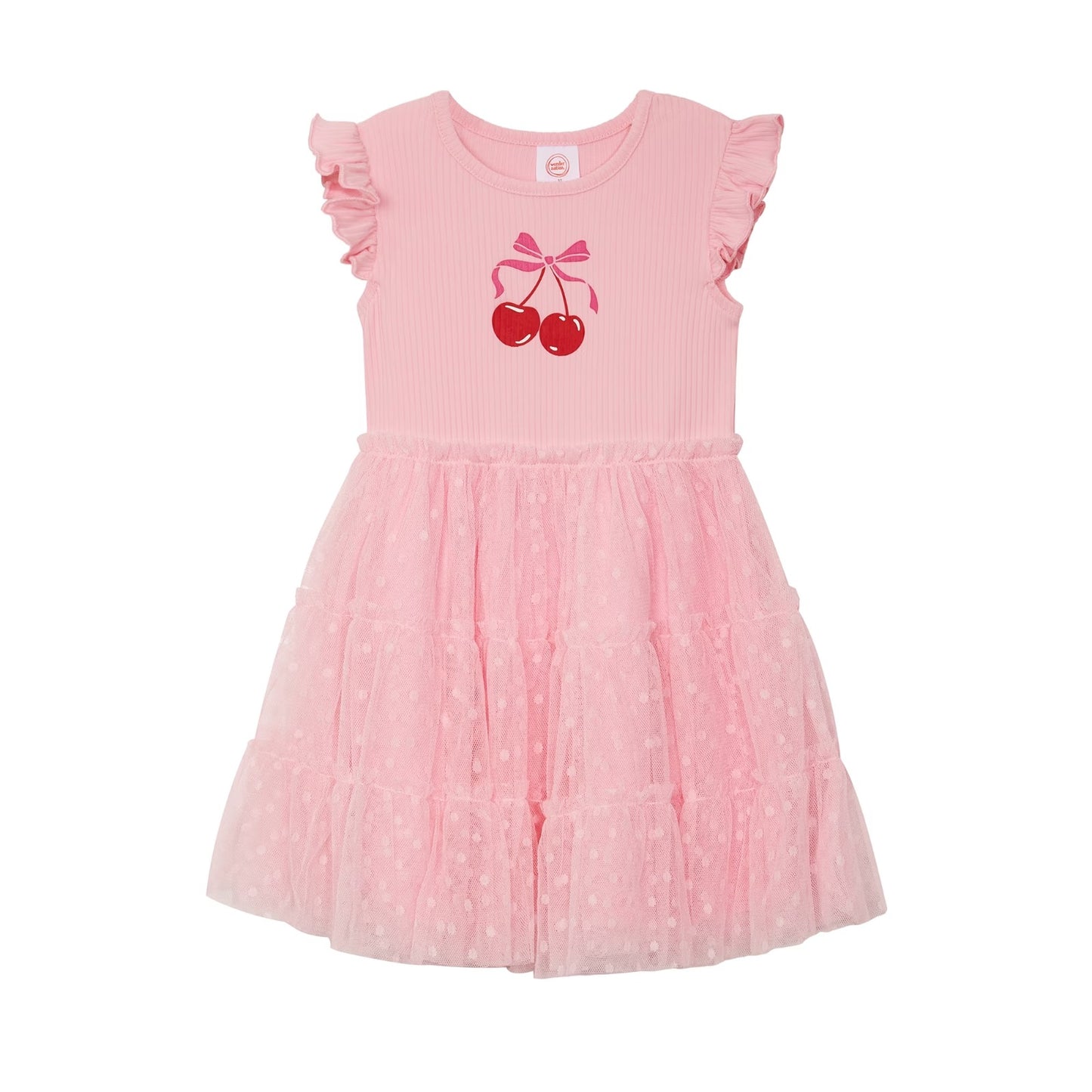 Vestido Rosa Cereza Niña Wonder Nation