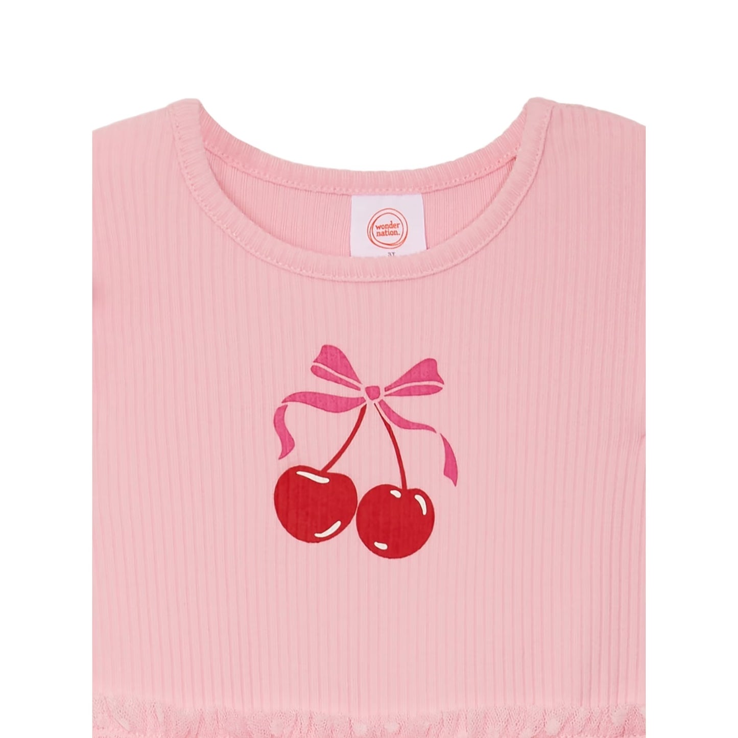 Vestido Rosa Cereza Niña Wonder Nation