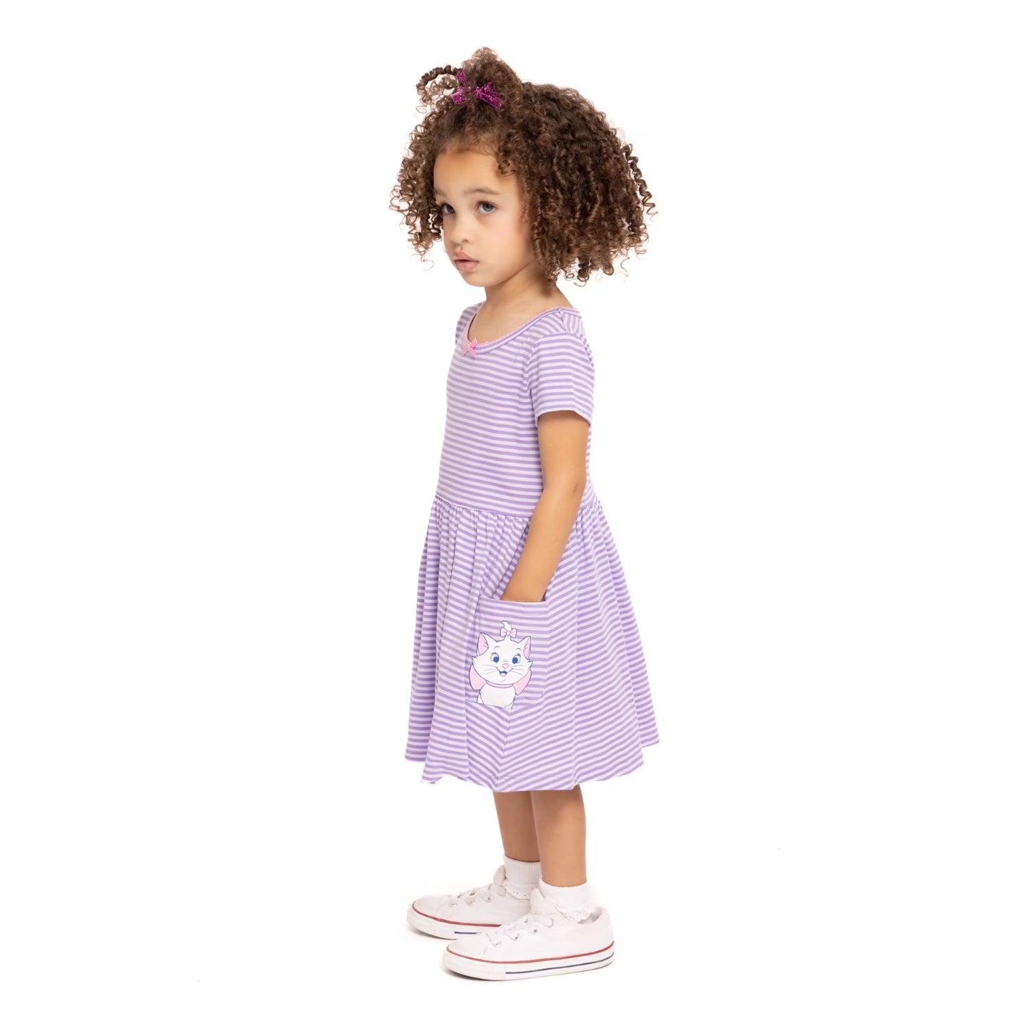 Vestido Morado Gatita Marie Niña Disney