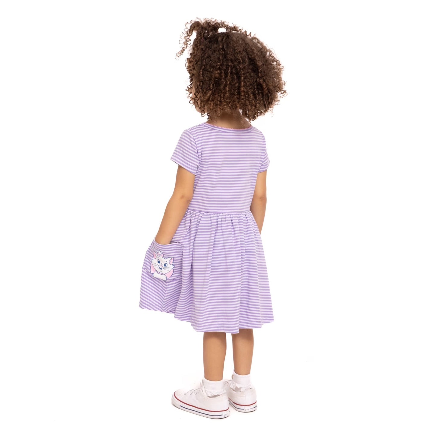 Vestido Morado Gatita Marie Niña Disney