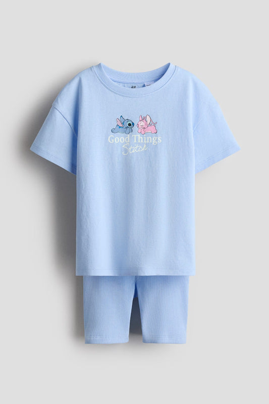 Set 2 Piezas Azul Stitch Niña H&M