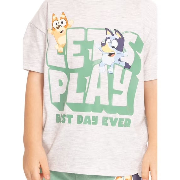 Set 2 Piezas Gris con Verde Niño Bluey