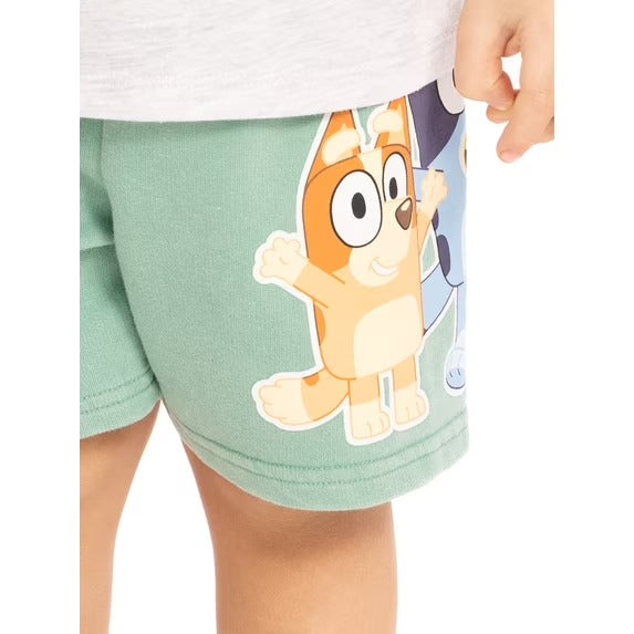 Set 2 Piezas Gris con Verde Niño Bluey