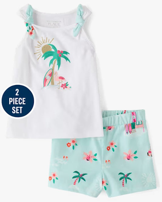 Set 2 Piezas Playa Niña Blanco The Children's Place