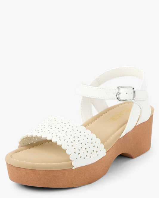 Sandalias Plataforma Blancas Niña The Children's Place