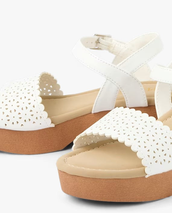 Sandalias Plataforma Blancas Niña The Children's Place