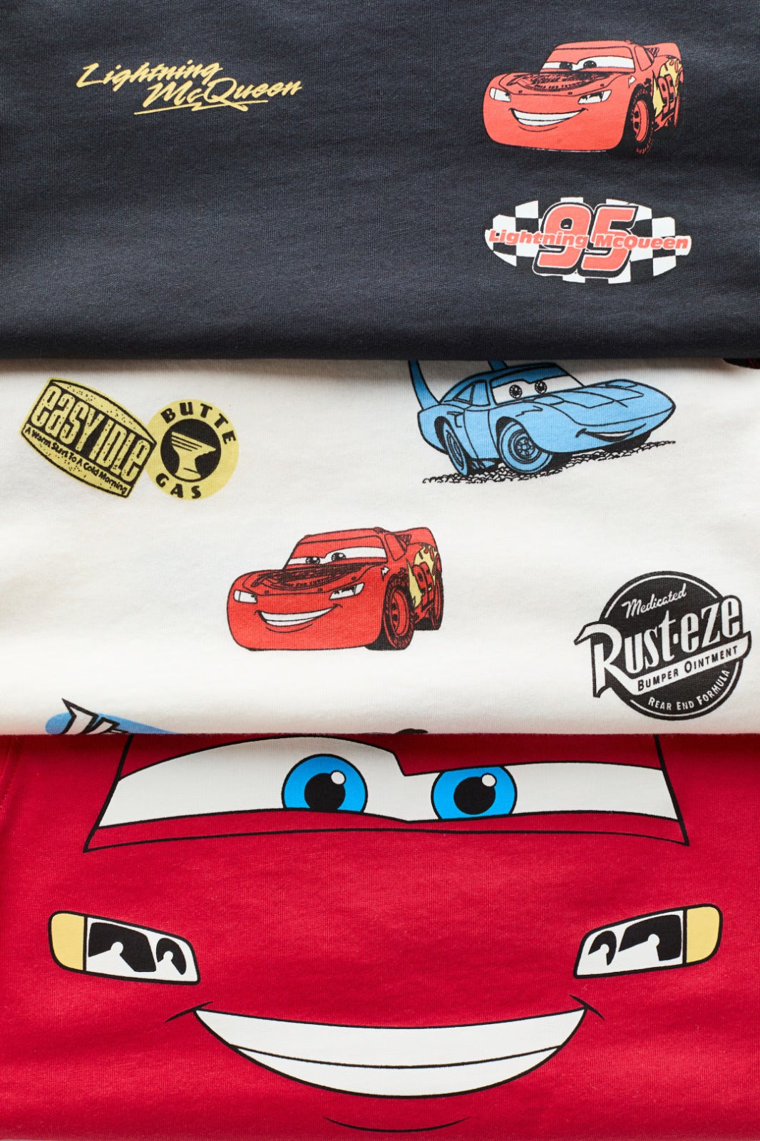 Set 3 Camisas Rayo Mcqueen Niño H&M