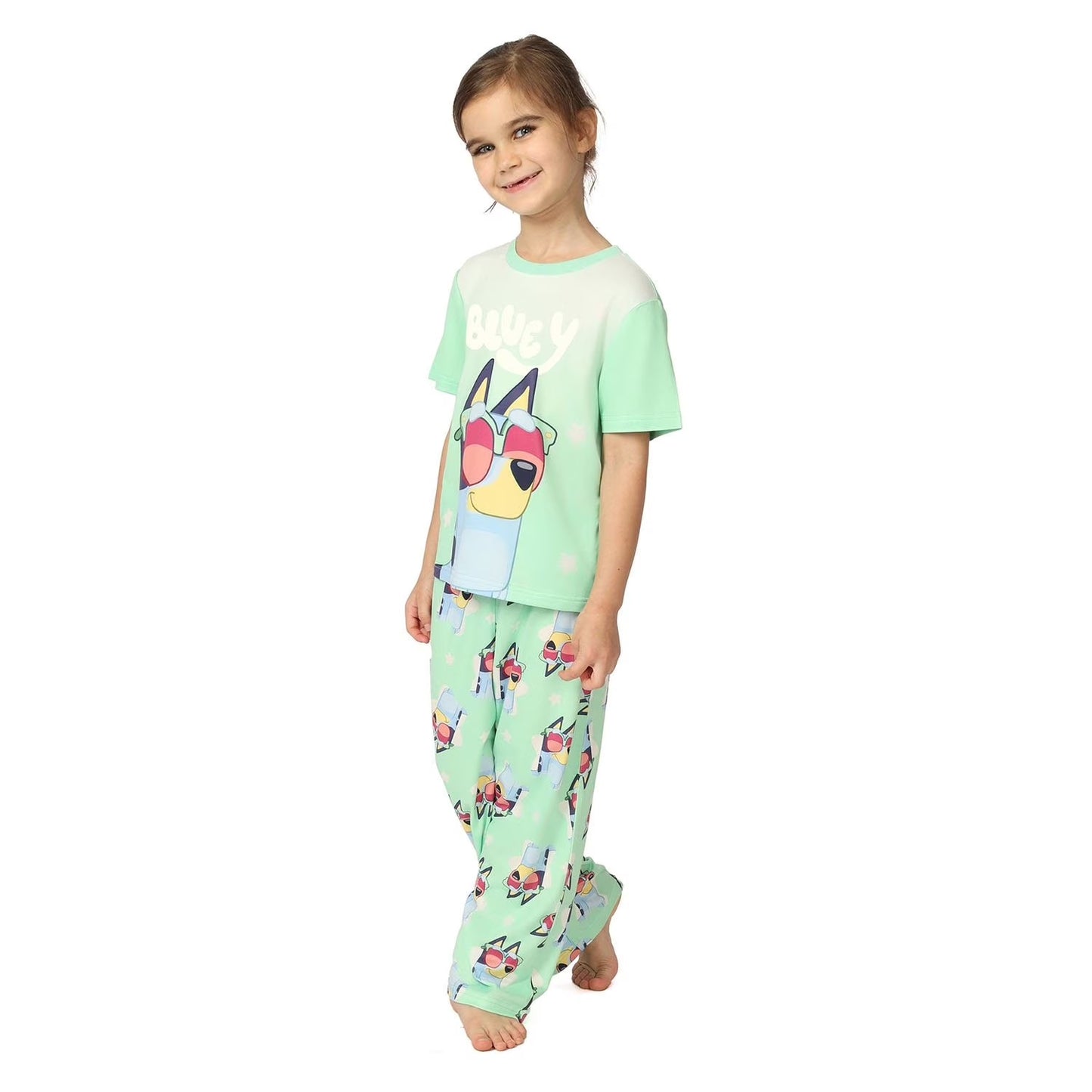 Pijama Bluey Verde Niña