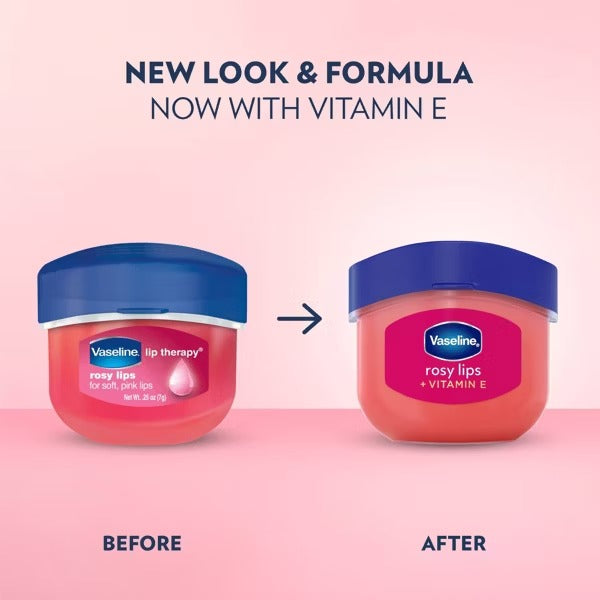 Vaseline Lip Therapy Mini Lip Balm - Rosy - Travel Size - 0.25oz