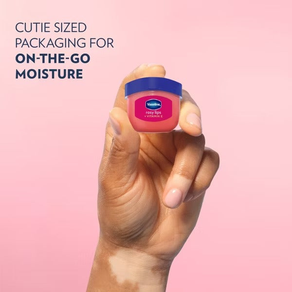 Vaseline Lip Therapy Mini Lip Balm - Rosy - Travel Size - 0.25oz